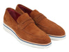Paul Parkman Men's Smart Casual Penny Loafers Camel Suede (ID#180-CML-SD)