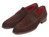 Paul Parkman Men's Penny Loafers Brown Suede (ID#10SD83)